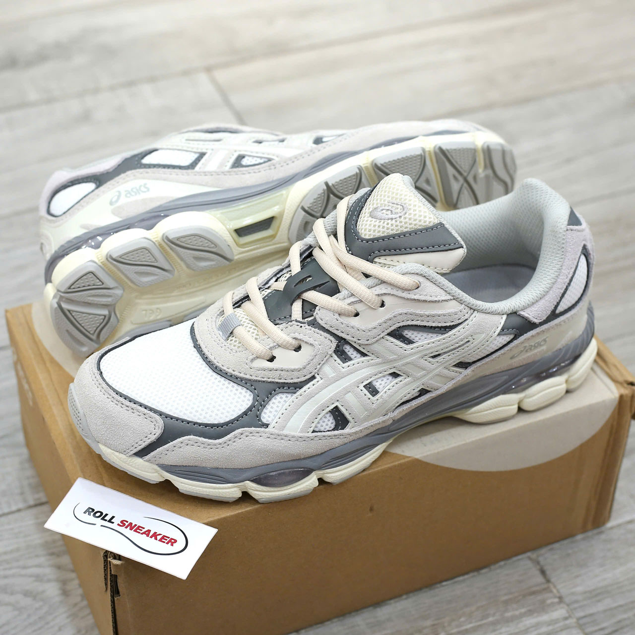 Giày Asics Gel NYC ‘Cream Oyster Grey’ Best Quality