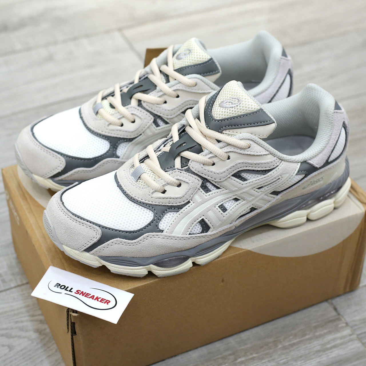 Giày Asics Gel NYC ‘Cream Oyster Grey’ Best Quality