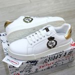 Giày Dolce & Gabbana Calfskin Nappa Portofino With Crown Patch 'White' Best Quality