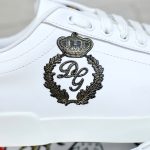 Giày Dolce & Gabbana Calfskin Nappa Portofino With Crown Patch 'White' Best Quality