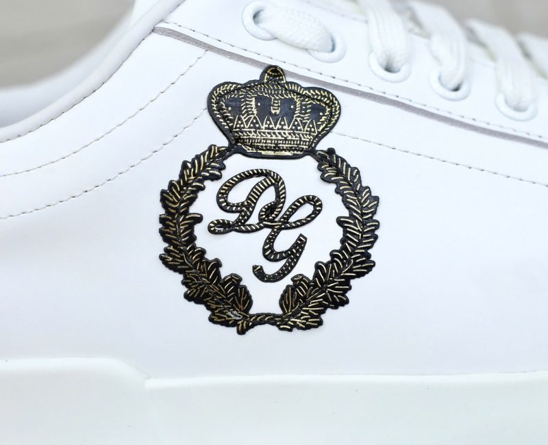 Giày Dolce & Gabbana Calfskin Nappa Portofino With Crown Patch 'White' Best Quality