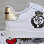 Giày Dolce & Gabbana Calfskin Nappa Portofino With Crown Patch 'White' Best Quality