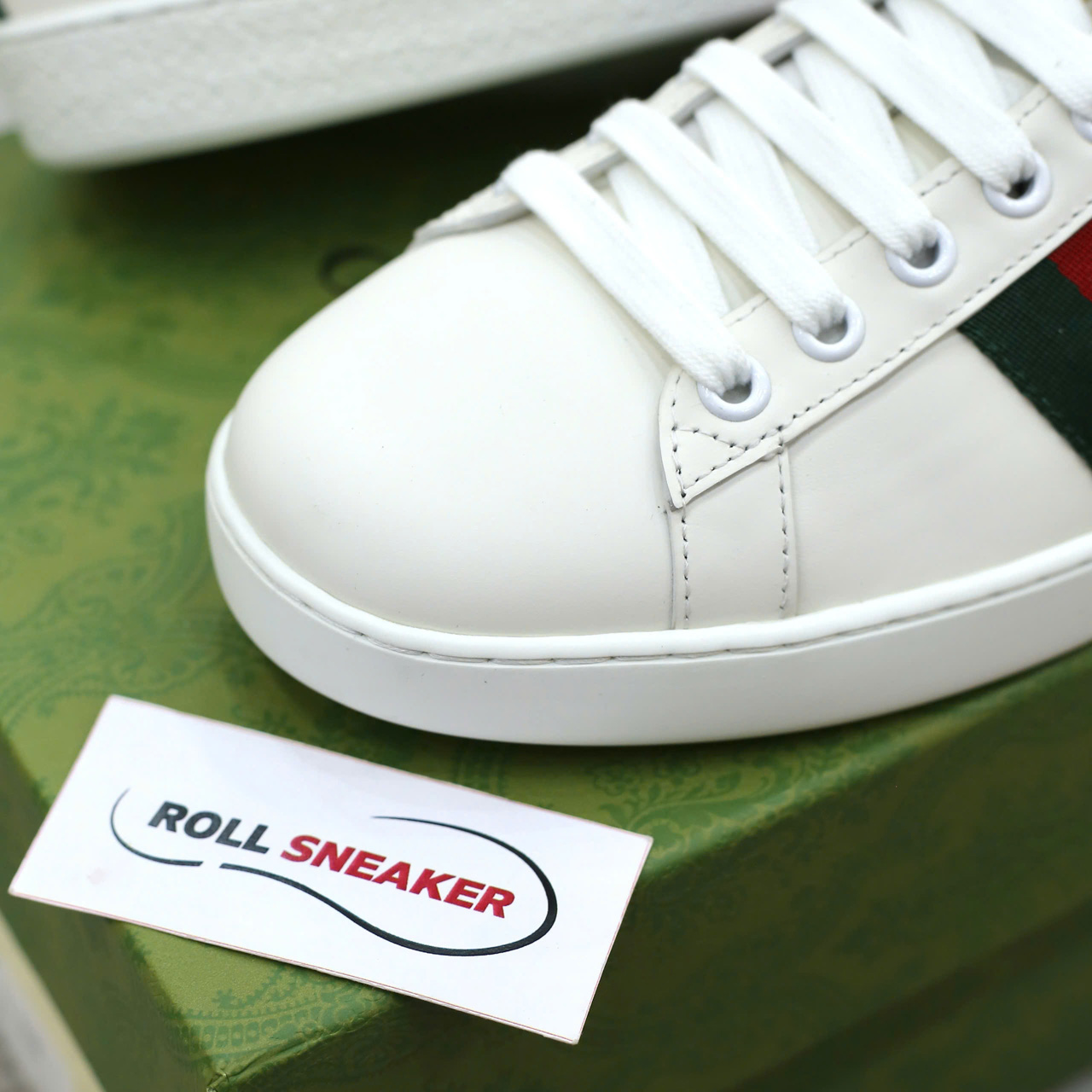 Giày Doraemon x Gucci Wmns Ace ‘Ivory Devil Patch’ Best Quality