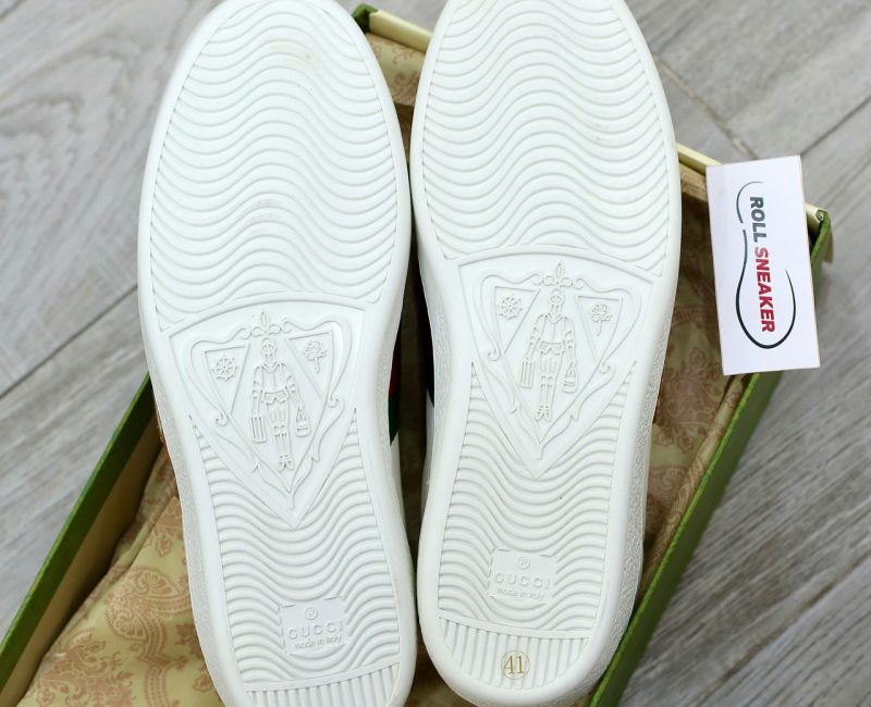 Giày Doraemon x Gucci Wmns Ace ‘Ivory Devil Patch’ Best Quality