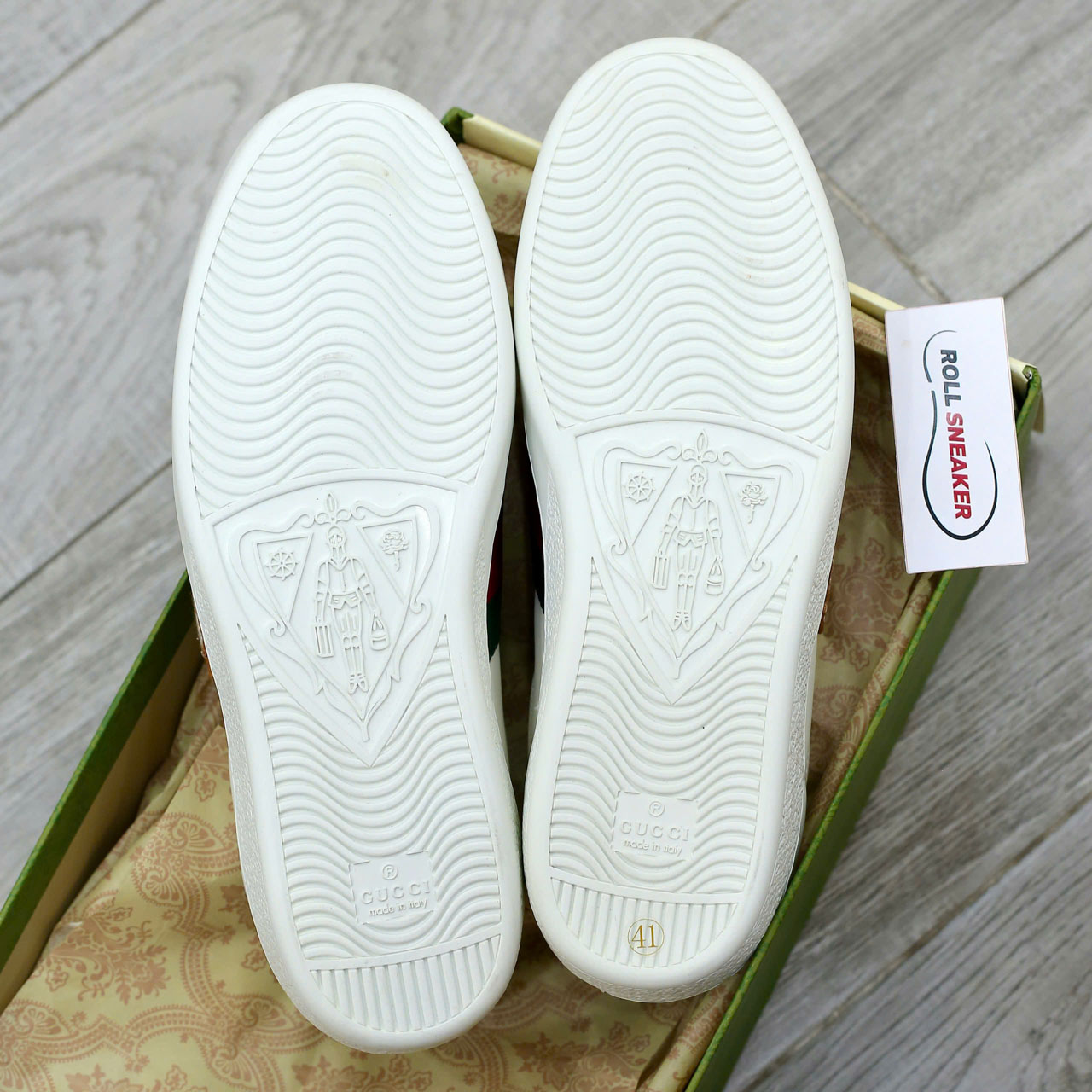 Giày Doraemon x Gucci Wmns Ace ‘Ivory Devil Patch’ Best Quality