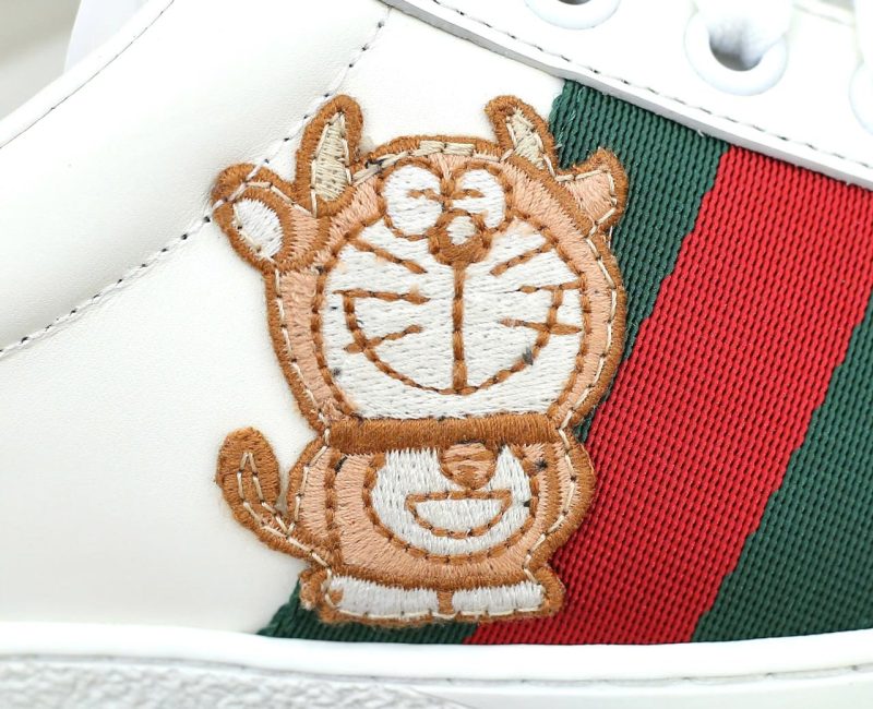 Giày Doraemon x Gucci Wmns Ace ‘Ivory Devil Patch’ Best Quality