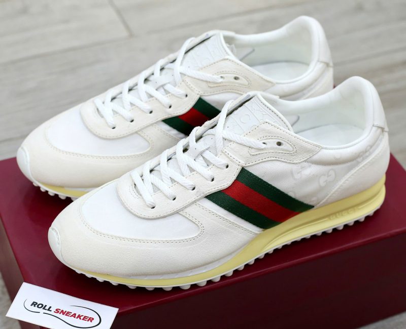 Giày Gucci Re-Motion Variation White Original GG Canvas Best Quality