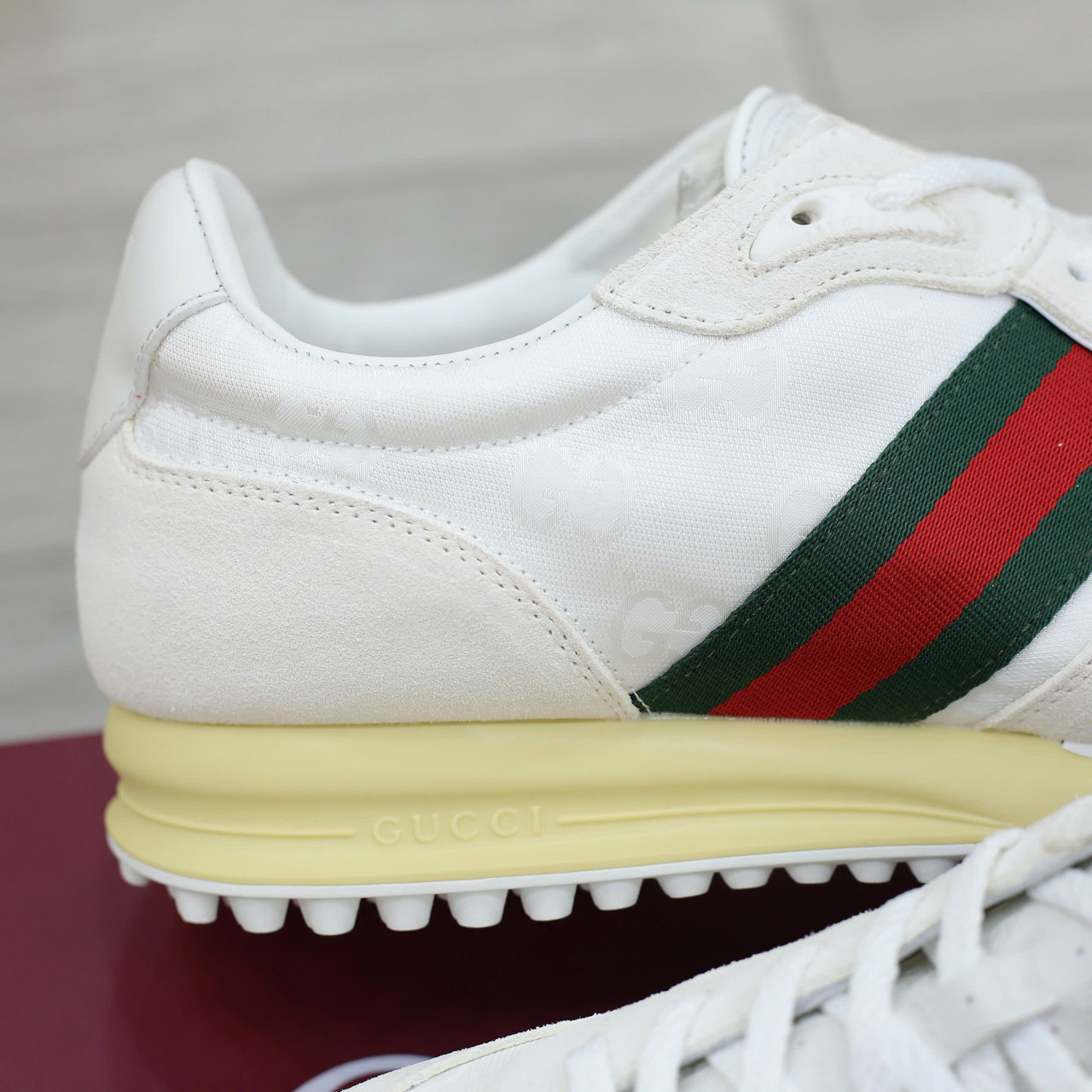 Giày Gucci Re-Motion Variation White Original GG Canvas Best Quality