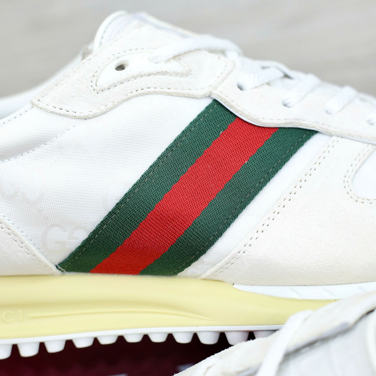 Giày Gucci Re-Motion Variation White Original GG Canvas Best Quality