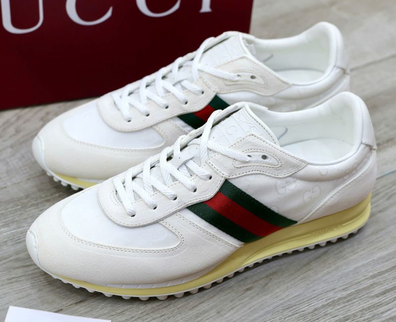 Giày Gucci Re-Motion Variation White Original GG Canvas Best Quality