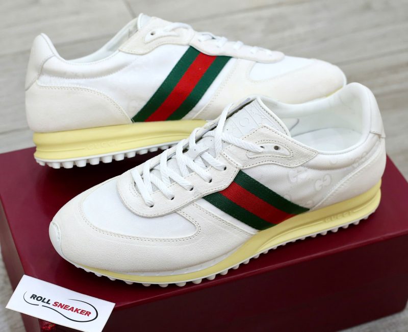 Giày Gucci Re-Motion Variation White Original GG Canvas Best Quality