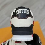Giày LV Trainer Signature White Black Red Calfskin Best Quality