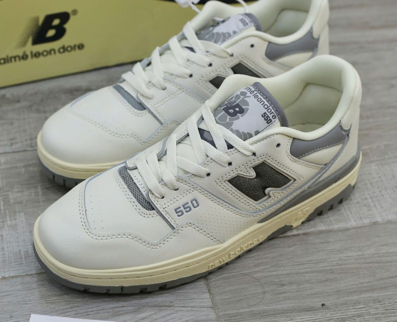 Giày New Balance Aime Leon Dore x 550 Silver White Best Quality