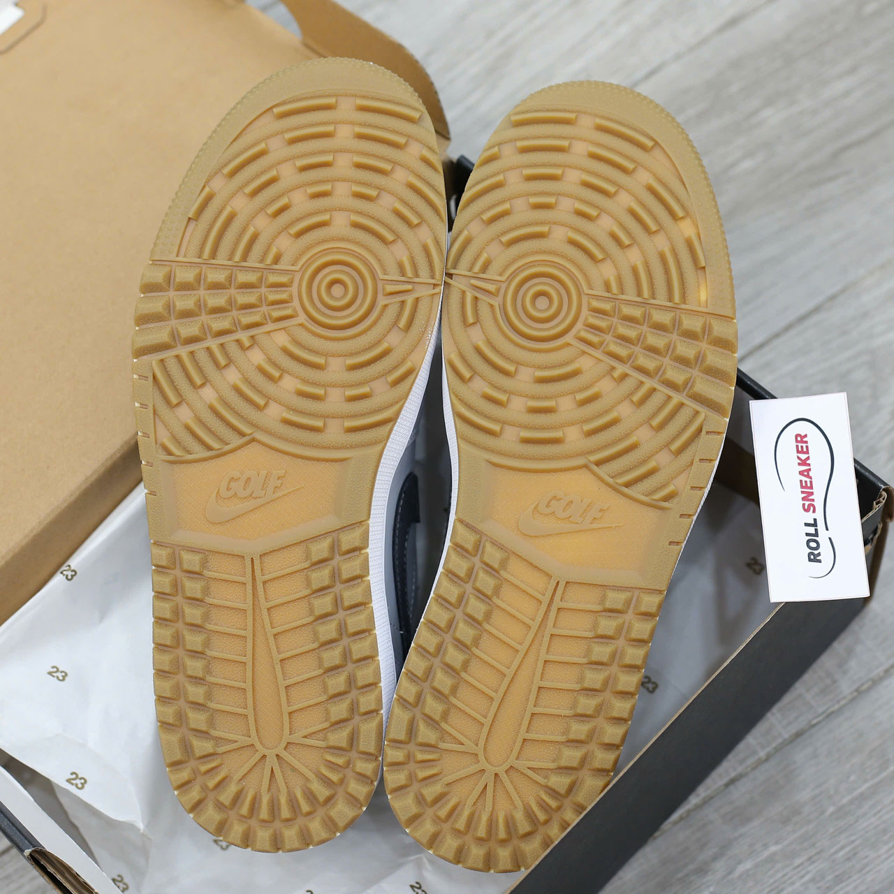 Giày Nike Air Jordan 1 Low Golf ‘Wolf Grey Gum’ Best Quality