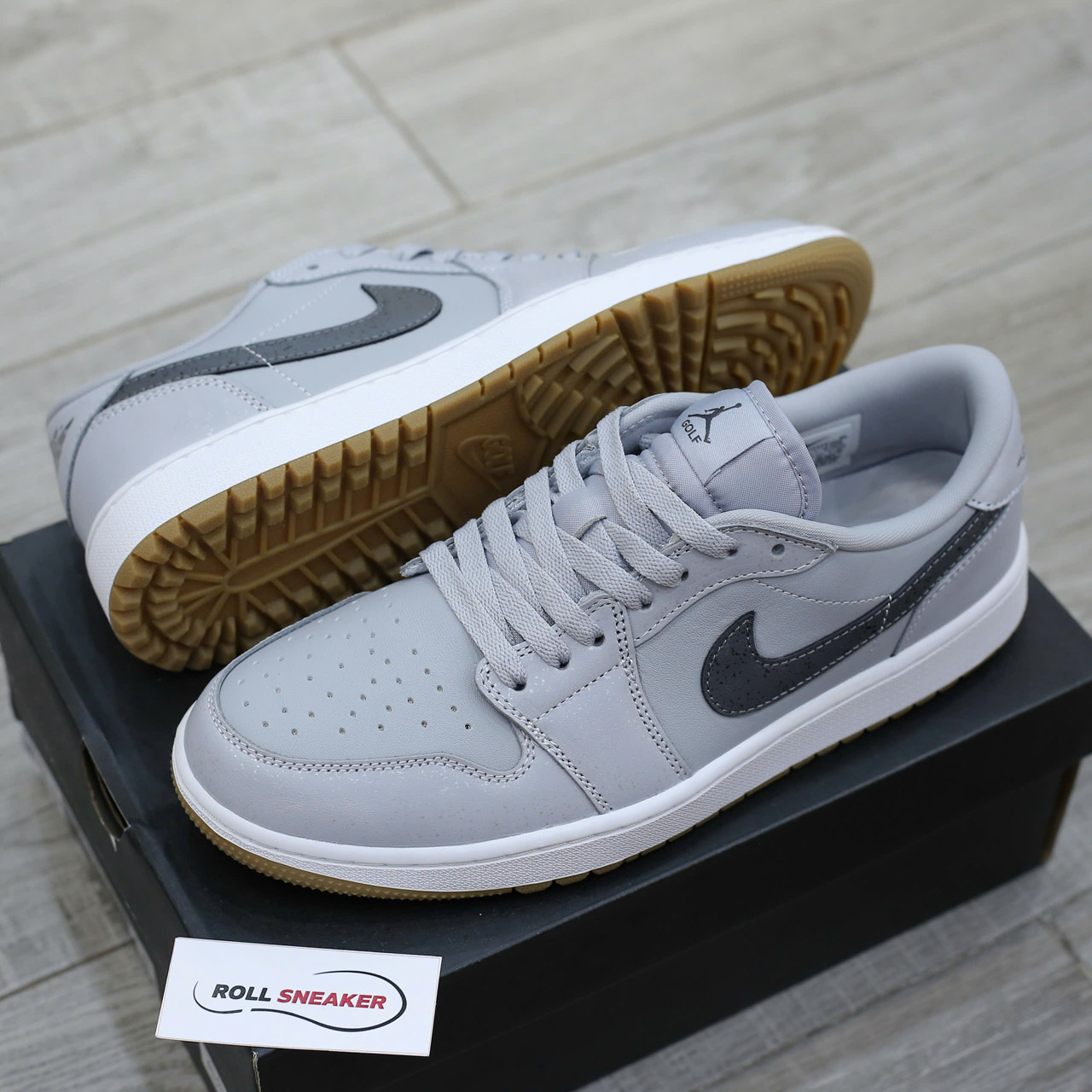 Giày Nike Air Jordan 1 Low Golf ‘Wolf Grey Gum’ Best Quality