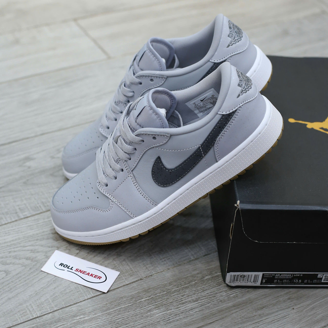 Giày Nike Air Jordan 1 Low Golf ‘Wolf Grey Gum’ Best Quality