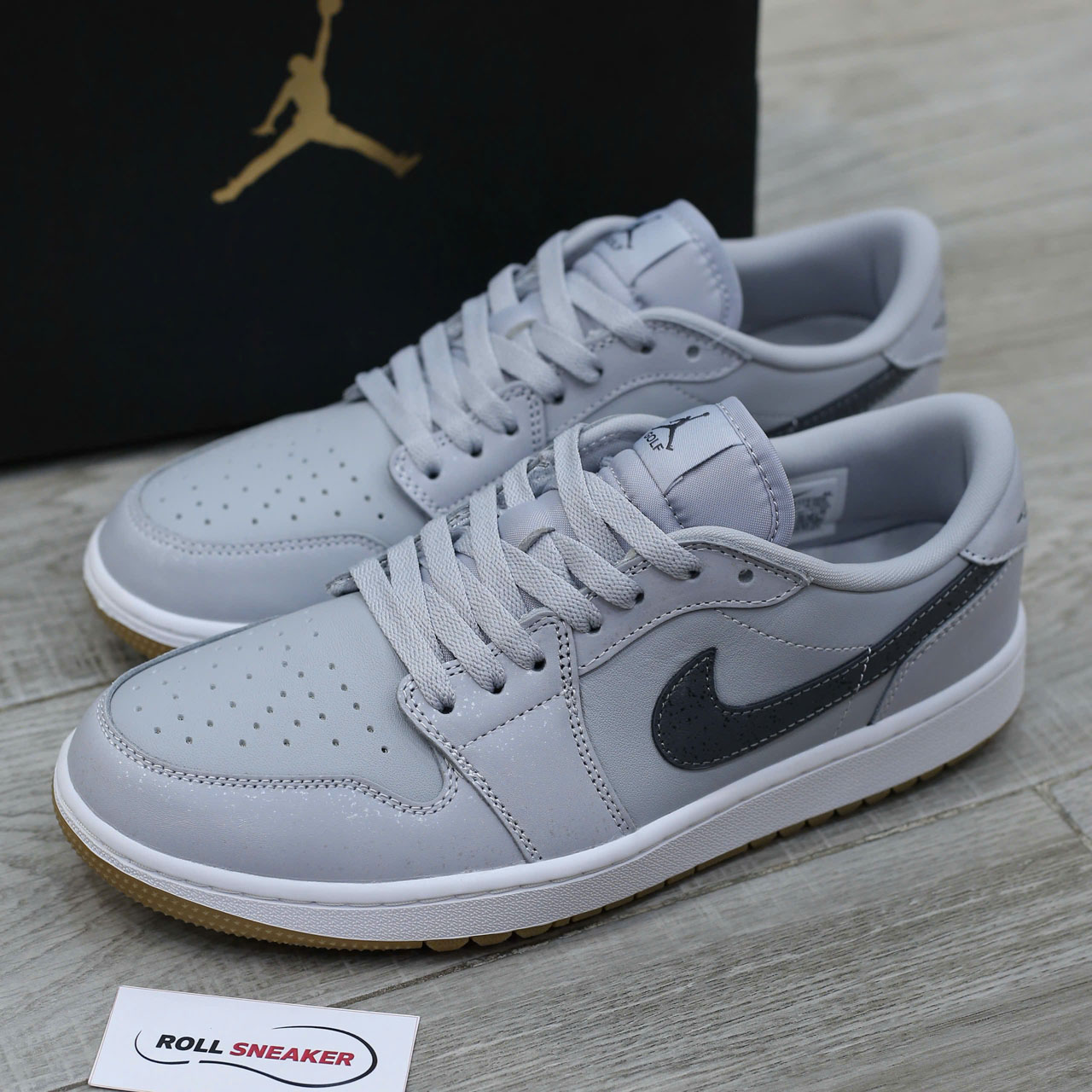 Giày Nike Air Jordan 1 Low Golf ‘Wolf Grey Gum’ Best Quality