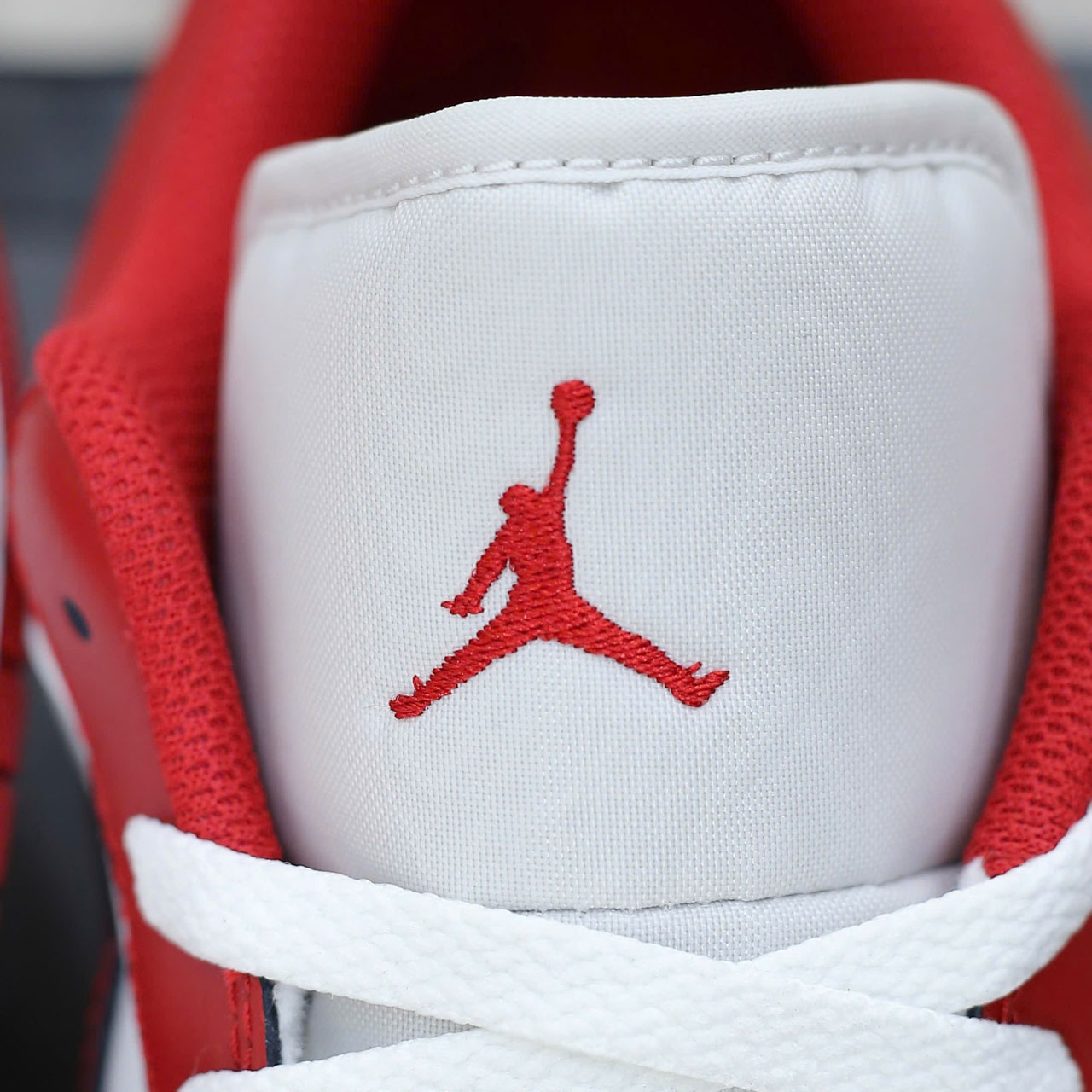 Giày Nike Air Jordan 1 Low Gym Red White Real