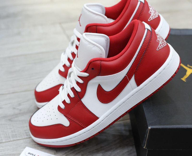 Giày Nike Air Jordan 1 Low Gym Red White Real