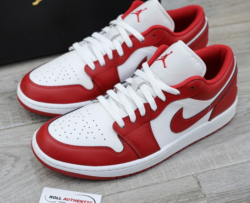 Giày Nike Air Jordan 1 Low Gym Red White Real