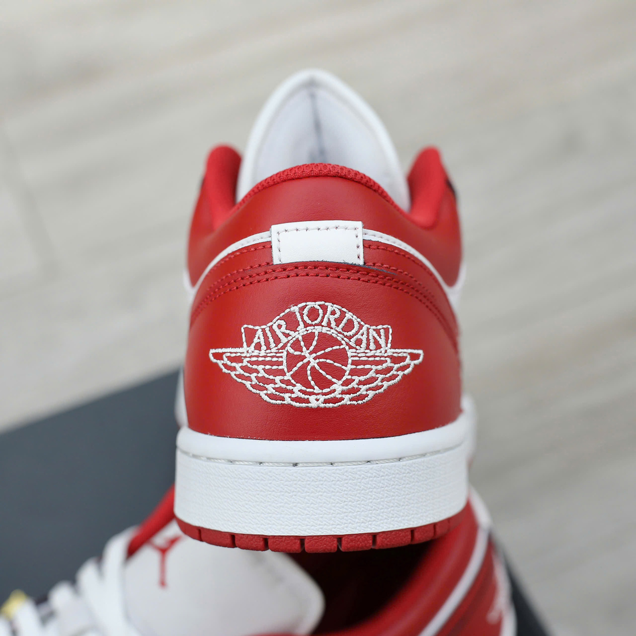 Giày Nike Air Jordan 1 Low Gym Red White Real