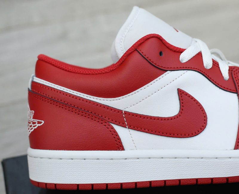 Giày Nike Air Jordan 1 Low Gym Red White Real