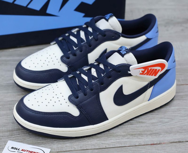 Giày Nike Air Jordan 1 Low OG ‘Obsidian UNC’ Real