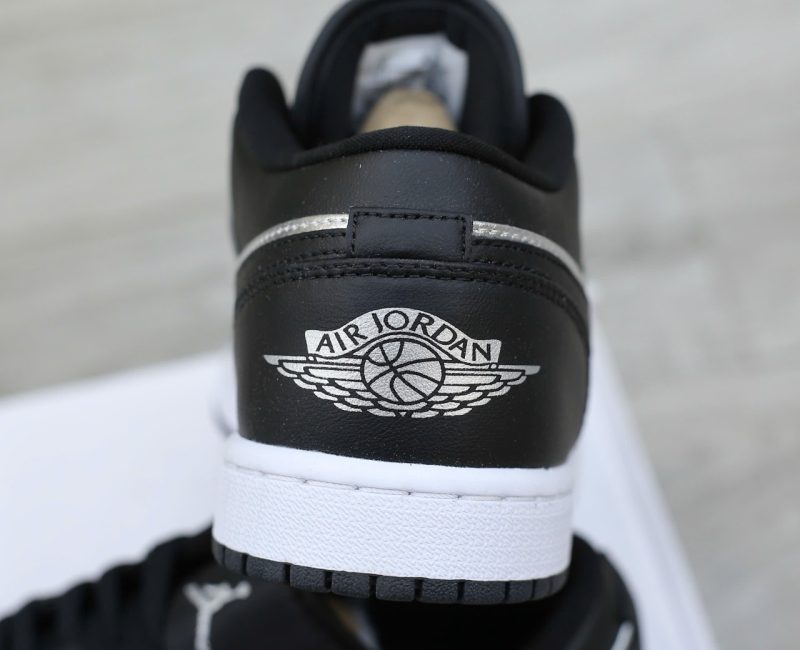 Giày Nike Air Jordan 1 Low SE Black Metallic Silver Best Quality