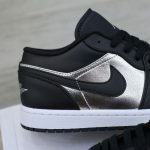 Giày Nike Air Jordan 1 Low SE Black Metallic Silver Best Quality