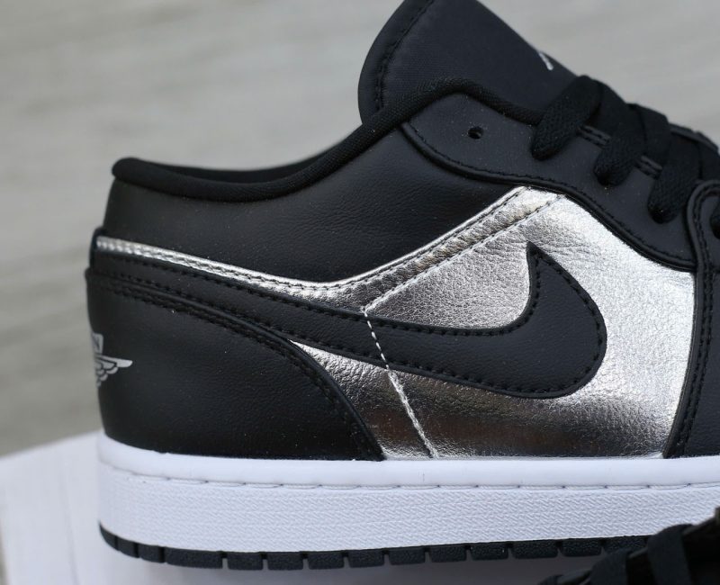 Giày Nike Air Jordan 1 Low SE Black Metallic Silver Best Quality