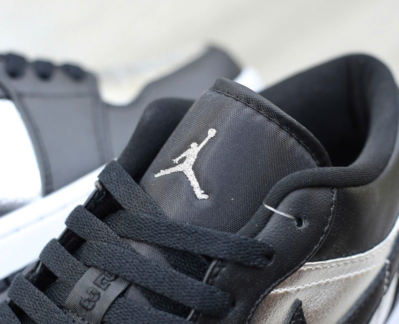 Giày Nike Air Jordan 1 Low SE Black Metallic Silver Best Quality
