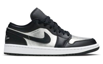 Giày Nike Air Jordan 1 Low SE Black Metallic Silver Best Quality