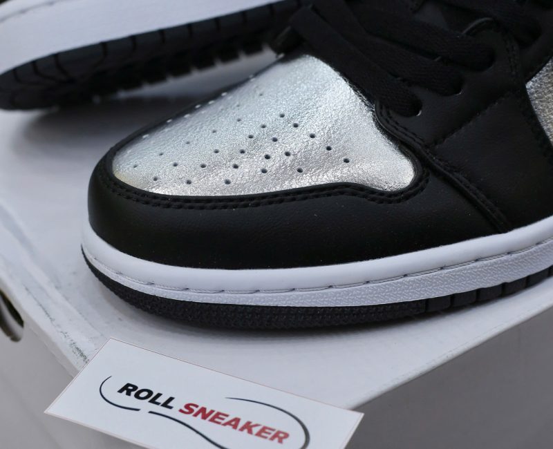 Giày Nike Air Jordan 1 Low SE Black Metallic Silver Best Quality