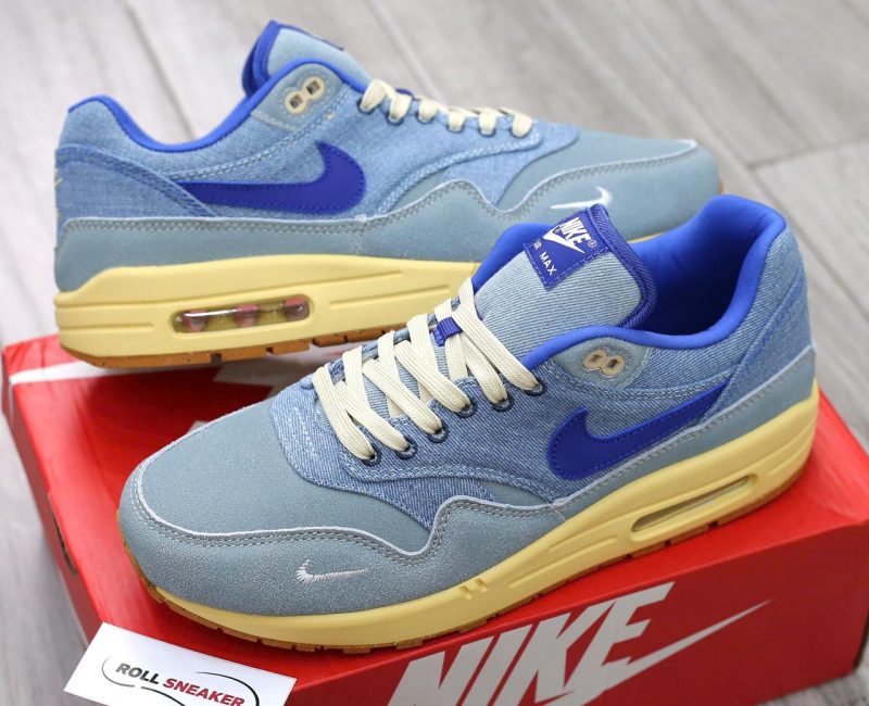Giày Nike Air Max 1 Premium Dirty Denim ‘Deep Royal Blue’ Best Quality