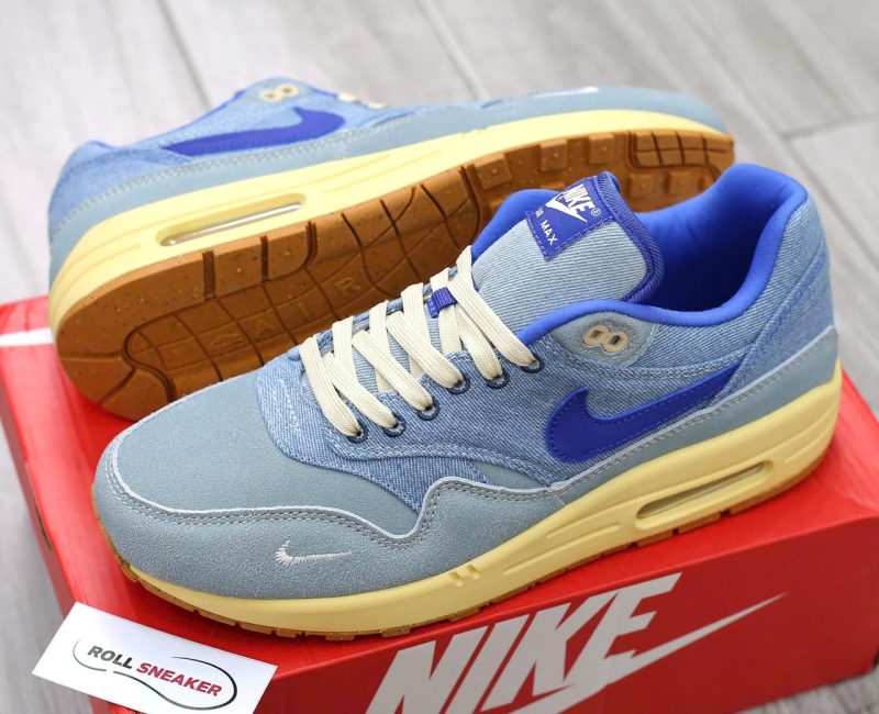 Giày Nike Air Max 1 Premium Dirty Denim ‘Deep Royal Blue’ Best Quality