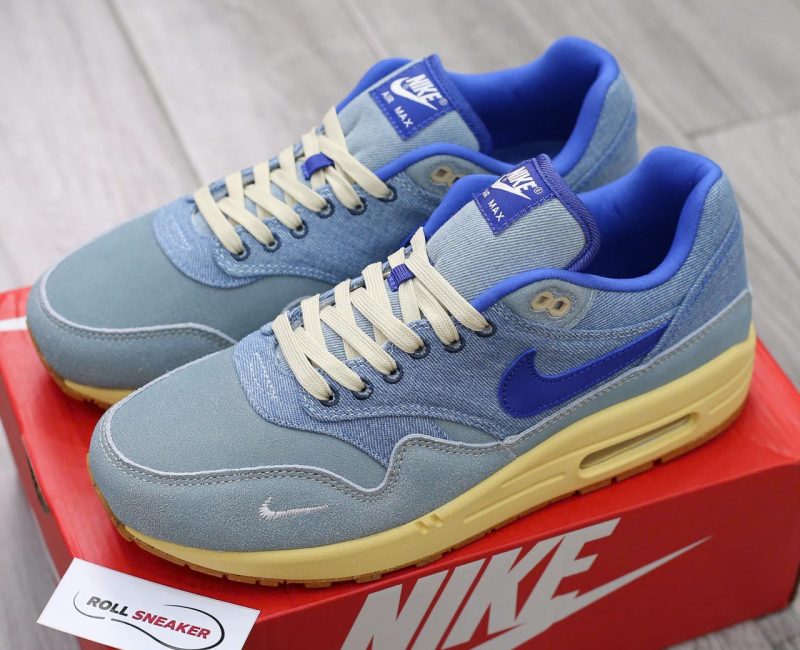 Giày Nike Air Max 1 Premium Dirty Denim ‘Deep Royal Blue’ Best Quality