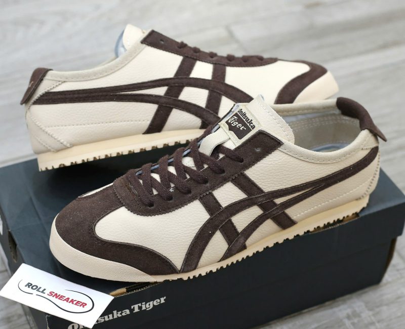 Giày Onitsuka Tiger Mexico 66 Beige Chocolate Brown