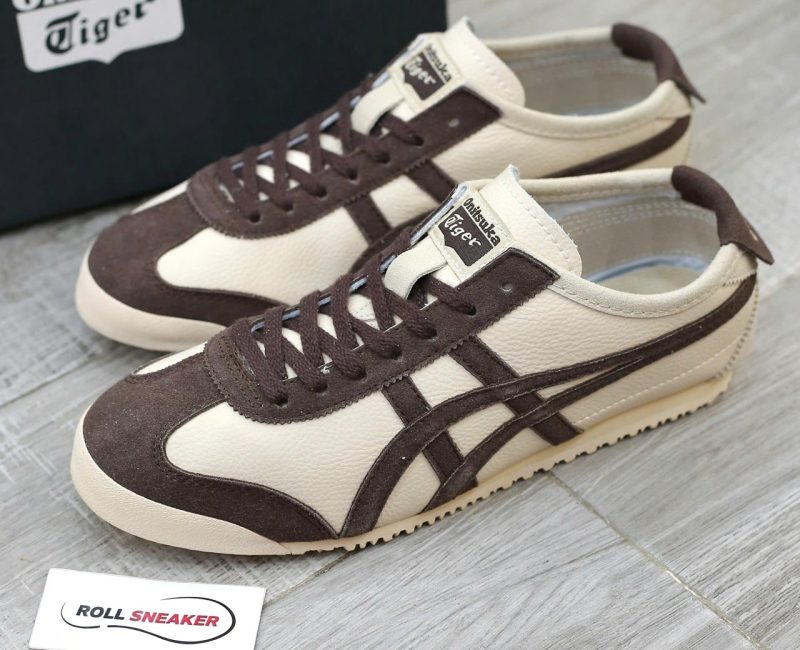 Giày Onitsuka Tiger Mexico 66 Beige Chocolate Brown