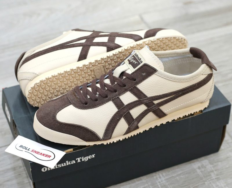 Giày Onitsuka Tiger Mexico 66 Beige Chocolate Brown