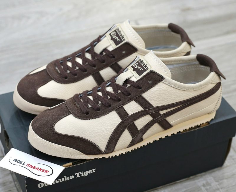 Giày Onitsuka Tiger Mexico 66 Beige Chocolate Brown