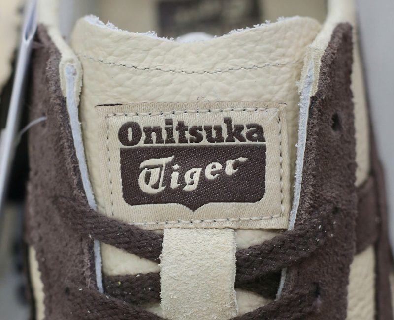 Giày Onitsuka Tiger Mexico 66 Beige Chocolate Brown Real