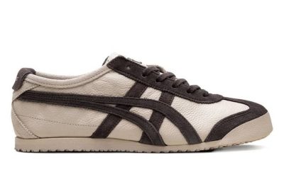 Giày Onitsuka Tiger Mexico 66 Beige Chocolate Brown Real