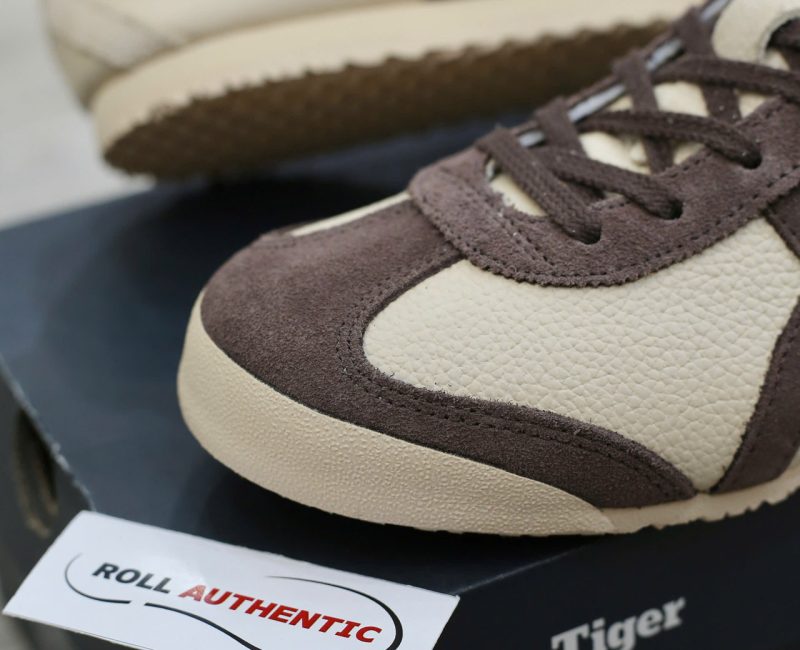 Giày Onitsuka Tiger Mexico 66 Beige Chocolate Brown Real