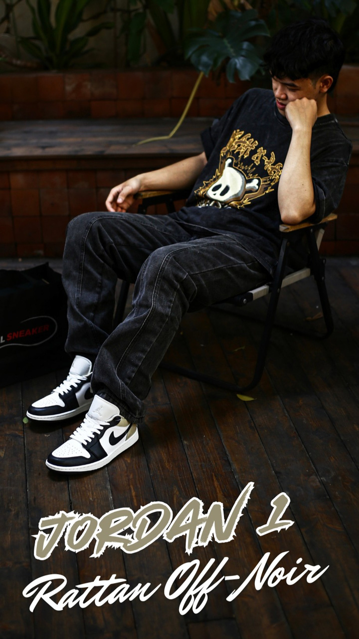 Onfeet Nike Air Jordan 1 Low ‘Rattan’