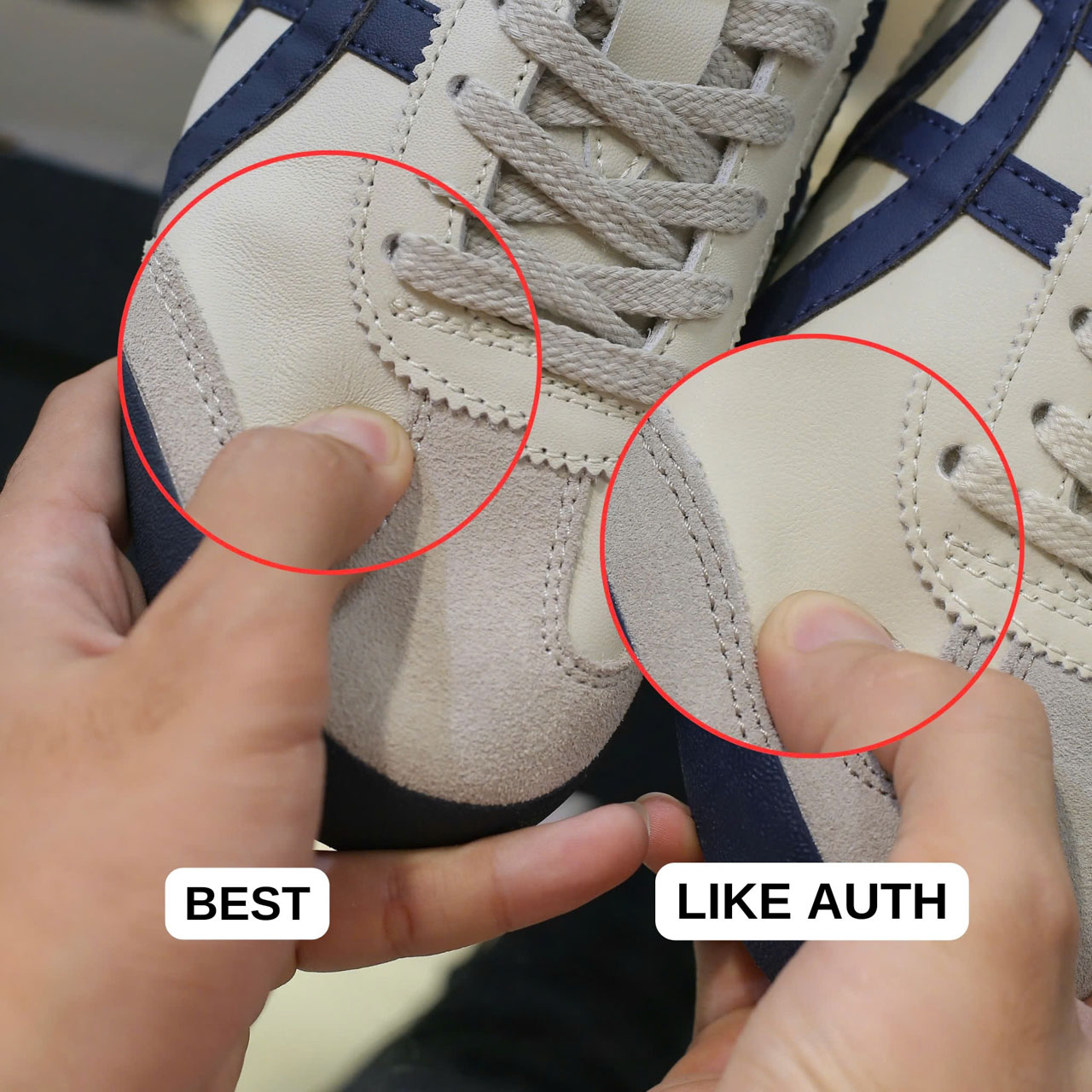 So sánh Giày Onitsuka Tiger Mexico 66 ‘Beige Navy’