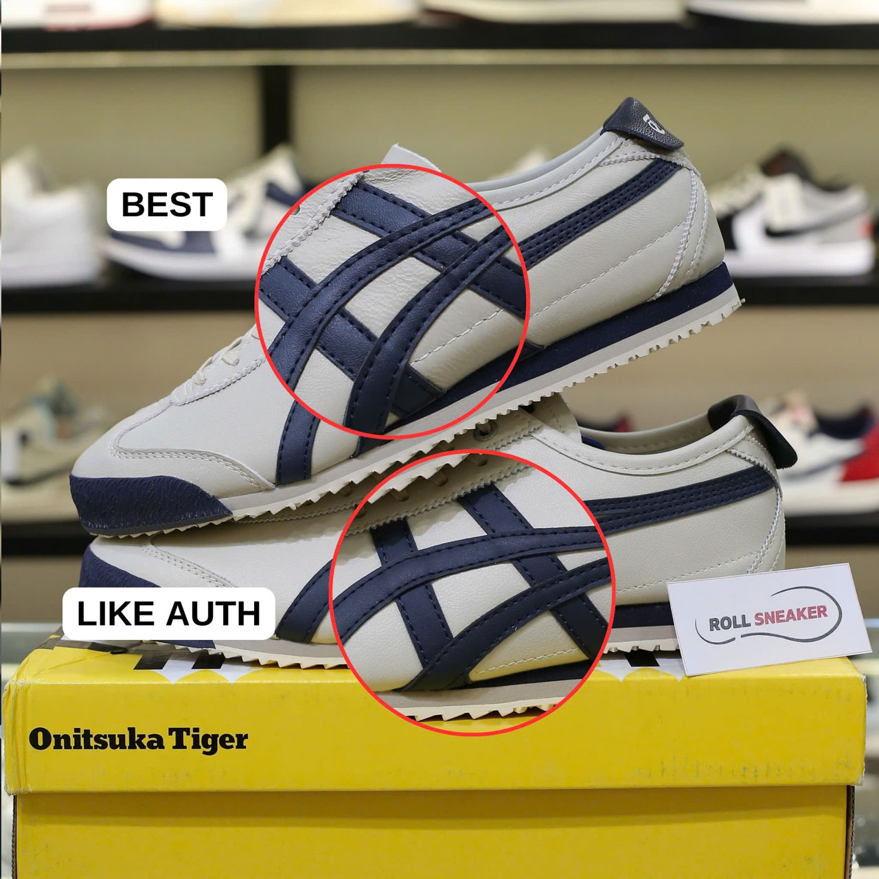 So sánh Giày Onitsuka Tiger Mexico 66 SD ‘Beige Navy’