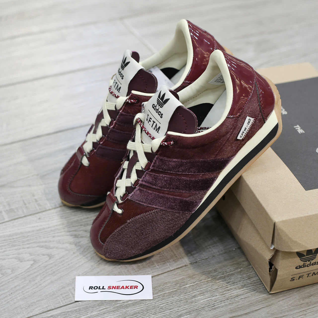 Giày Adidas x Song for the Mute Country OG 'Maroon Cream White Best Quality