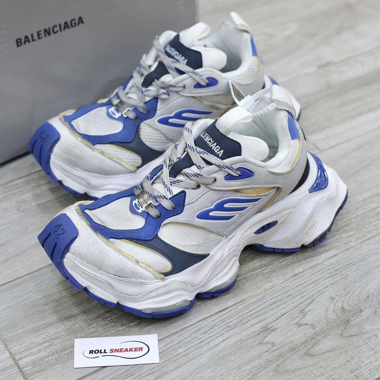 Giày Balenciaga Cargo Grey White Blue Best Quality