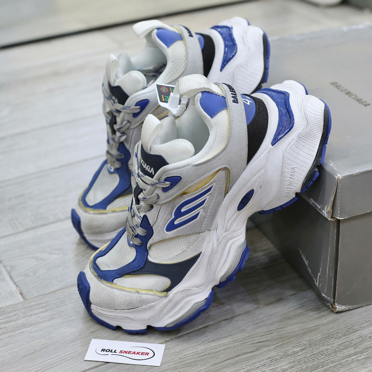 Giày Balenciaga Cargo Grey White Blue Best Quality