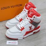 Giày Louis Vuitton LV Ankle Trainers 'White Red Grey' Best Quality